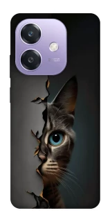 Чехол на Oppo A3 4G Кот-подглядыватель v2 фото 1 из 1