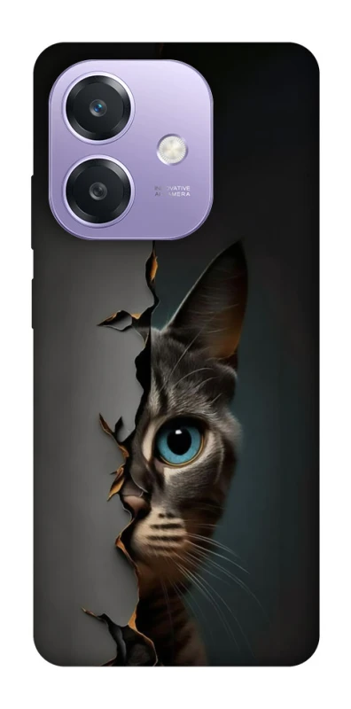 Чехол на Oppo A40m Кот-подглядыватель v2 фото 1 из 1