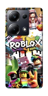 Чохол на Xiaomi Poco M6 Pro 4G Roblox Characters Collage фото 1 з 1