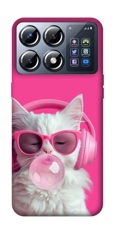 Чохол на Xiaomi POCO X8 Pro Pink kitty фото 1 Чохол на Xiaomi POCO X8 Pro Pink kitty фото 1 з 1