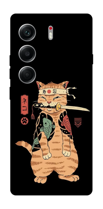 Чохол на Tecno Camon 40 Кіт-самурай фото 1 з 1