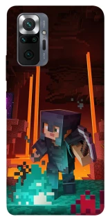 Чехол на Xiaomi Redmi Note 10 Pro Minecraft game adventure фото 1 из 1