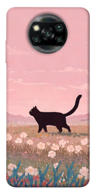 Чохол на Xiaomi Poco X3 NFC / Poco X3 Pro cat on a field фото 1 з 1