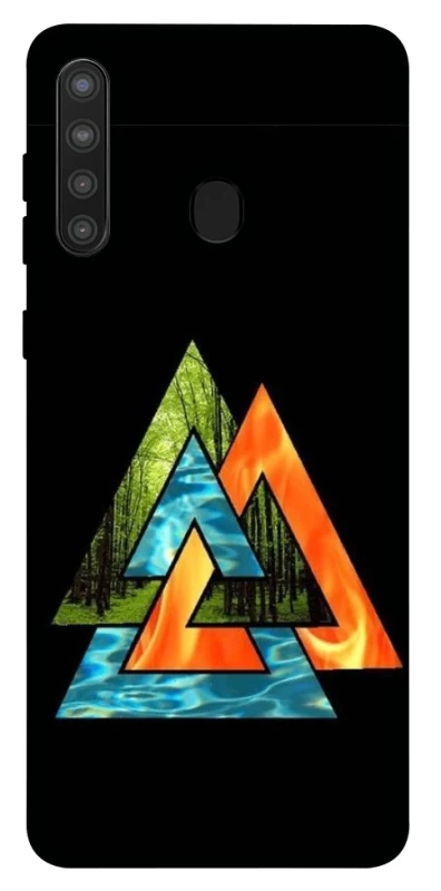 Чехол на Samsung Galaxy A21 Валькнут v4 фото 1 из 1