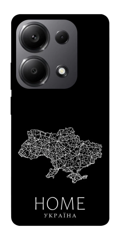 Чохол на Xiaomi Redmi Note 13 Pro 5G Ukraine black map фото 1 з 1