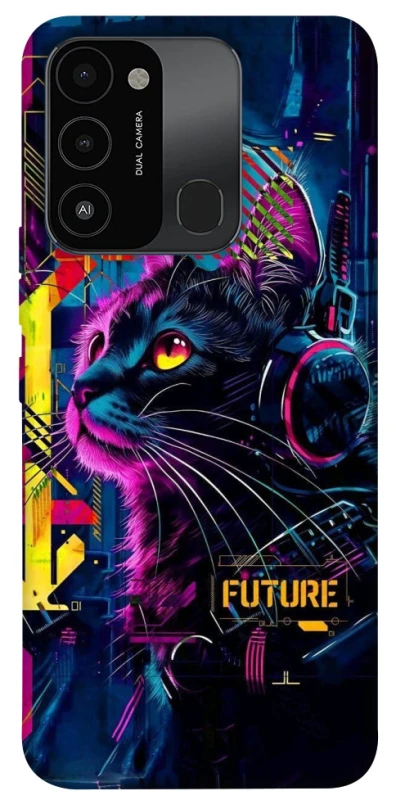 Чохол на TECNO Spark 8C Cyber Cat v2 фото 1 з 1