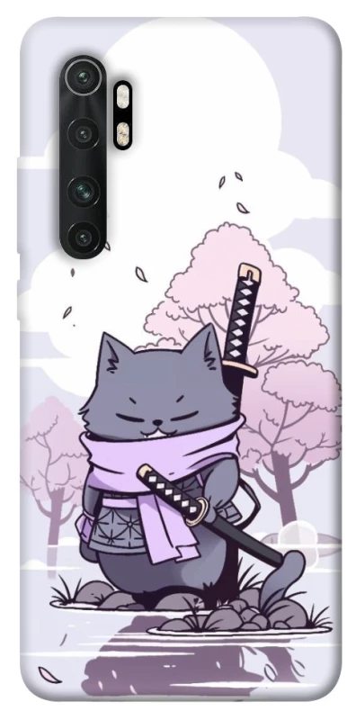 Чохол на Xiaomi Mi Note 10 Lite Samurai cat фото 1 з 1
