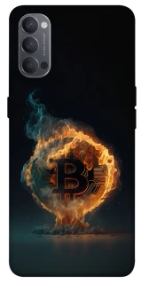 Чохол на Oppo Reno 4 Fire Bitcoin фото 1 з 1