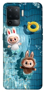 Чохол на Oppo Reno 5 Lite Labubu in the pool фото 1 з 1