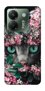 Чохол на Xiaomi Poco M7 pro 5G Кіт в квітах фото 1 з 1