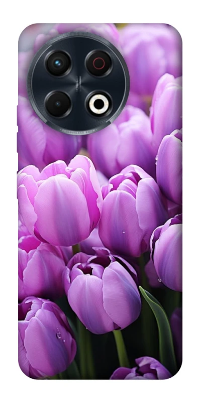 Чохол на TECNO Spark 30 Pro (KL7) Фіолетові тюльпани фото 1 з 1
