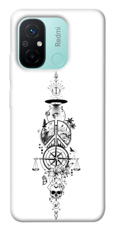 Чехол на Xiaomi Redmi 12C / Poco C55 Tattoo ver.7 фото 1 из 1