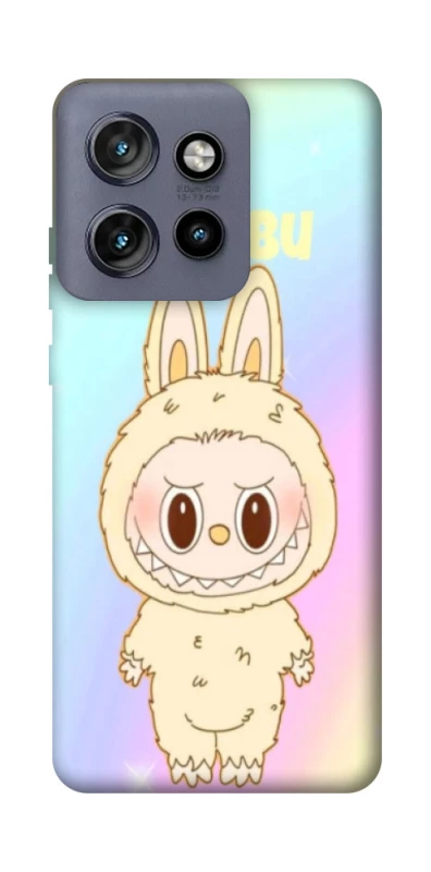 Чехол на Motorola Edge 50 Neo Fluffy Rainbow Labubu фото 1 из 1