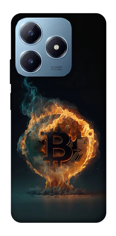 Чехол на Realme C63 Fire Bitcoin фото 1 из 1