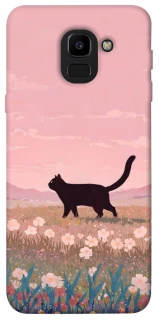 Чохол на Samsung J600F Galaxy J6 (2018) cat on a field фото 1 з 1