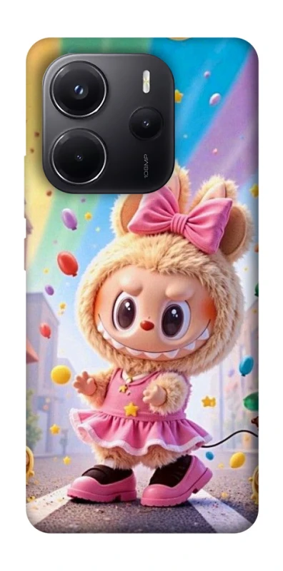 Чехол на Xiaomi Redmi Note 14 5G Labubu rainbow фото 1 из 1