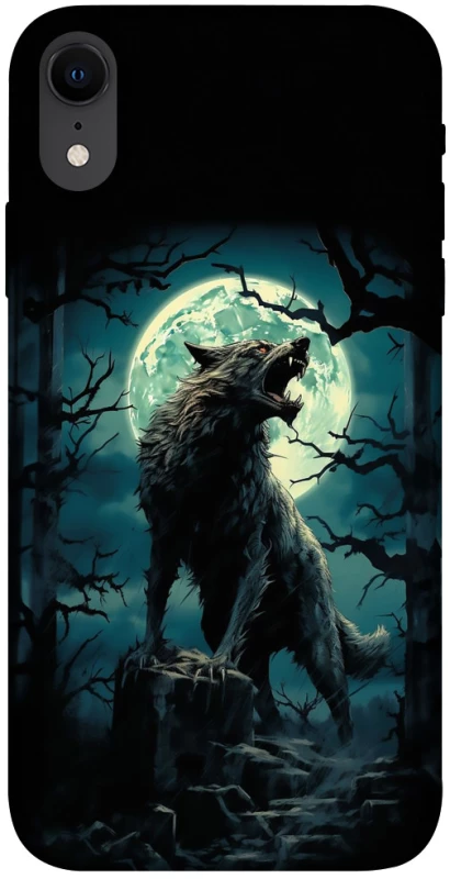 Чохол на Apple iPhone XR (6.1") Вовк під місяцем фото 1 з 1