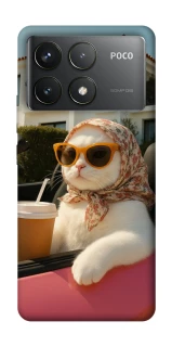 Чехол на Xiaomi Poco F6 Pro Stylish Cat Cruise фото 1 Чехол на Xiaomi Poco F6 Pro Stylish Cat Cruise фото 1 из 1
