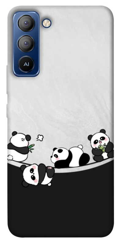 Чехол на TECNO Pop 5 LTE Four pandas фото 1 из 1