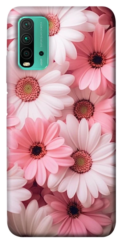Чехол на Xiaomi Redmi Note 9 4G / Redmi 9 Power Розовые цветы v2 фото 1 из 1
