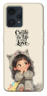 Чехол на Realme 9 4G / 9 Pro+ Create the life you love фото 1 из 1