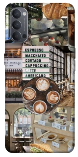 Чохол на Oppo Reno 4 Coffee collage ver.5 фото 1 з 1
