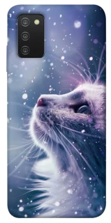 Чехол на Samsung Galaxy A03s Snow cat фото 1 из 1