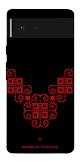 Чохол на Google Pixel 6 Чорно-червона вишиванка фото 1 з 1