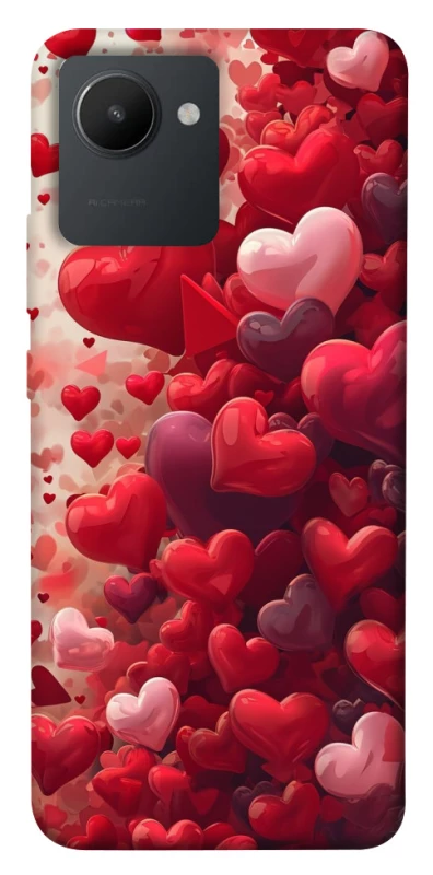Чехол на Realme C30 Many hearts фото 1 из 1