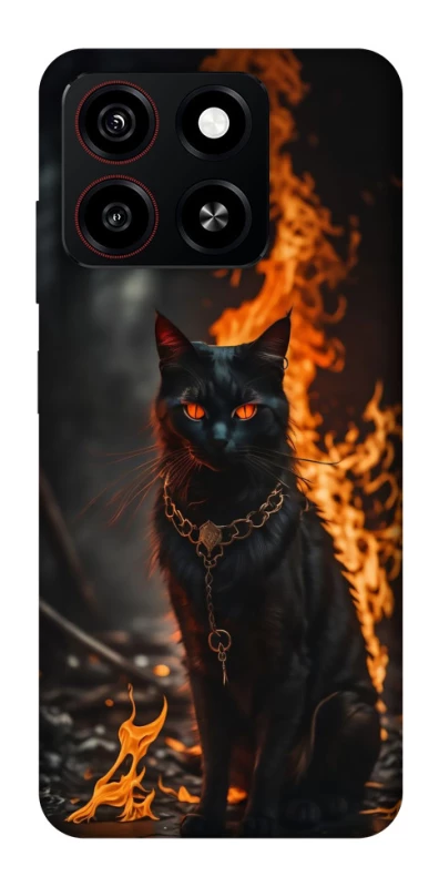 Чохол на ZTE Blade A35 4G Вогняний кіт фото 1 з 1