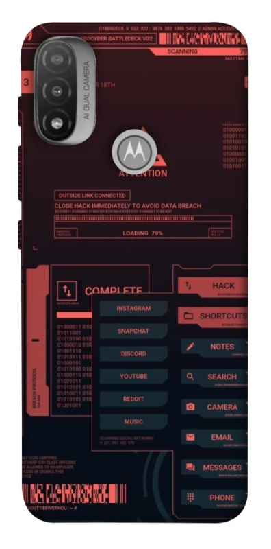 Чохол на Motorola Moto E20 Attention фото 1 з 1