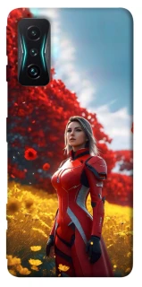 Чехол на Xiaomi Redmi K50 Gaming Cyber space girl ver.5 фото 1 из 1