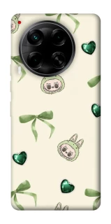 Чехол на TECNO Camon 30 (CL6) Labubu Green Heart фото 1 из 1