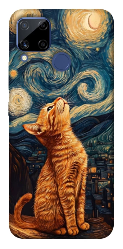 Чохол на Realme C15 van gogh cat фото 1 з 1