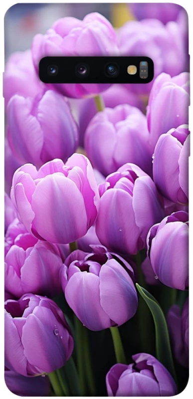 Чохол на Samsung Galaxy S10 Фіолетові тюльпани фото 1 з 1