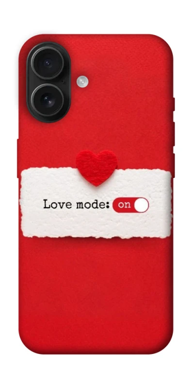 Чохол на Apple iPhone 16 Love Mode ON фото 1 з 1