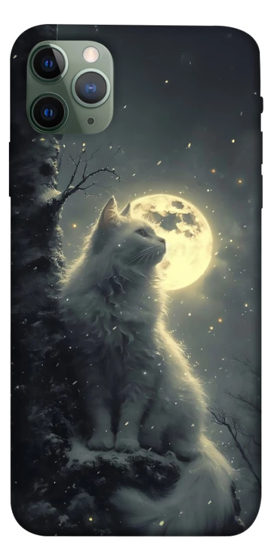 Чехол на Apple iPhone 11 Pro Max (6.5") Кот под луной фото 1 из 1