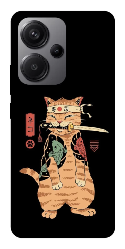Чохол на Xiaomi Redmi Note 13 Pro+ Кіт-самурай фото 1 з 1
