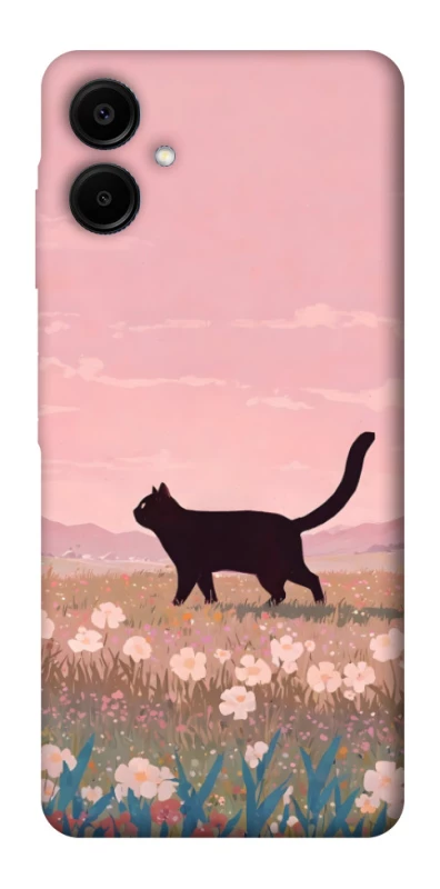 Чохол на Samsung Galaxy A06 cat on a field фото 1 з 1