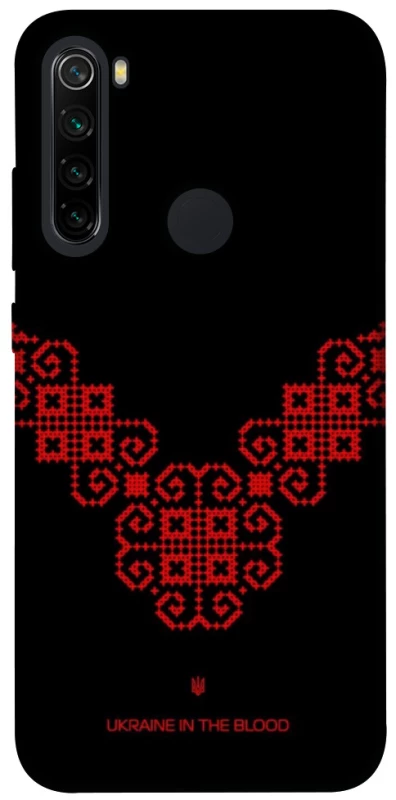 Чохол на Xiaomi Redmi Note 8 Чорно-червона вишиванка фото 1 з 1