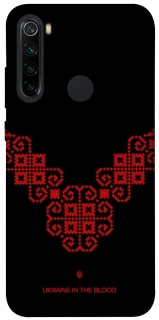 Чохол на Xiaomi Redmi Note 8 Чорно-червона вишиванка фото 1 з 1