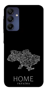 Чохол на Samsung Galaxy A15 4G/5G Ukraine black map фото 1 з 1