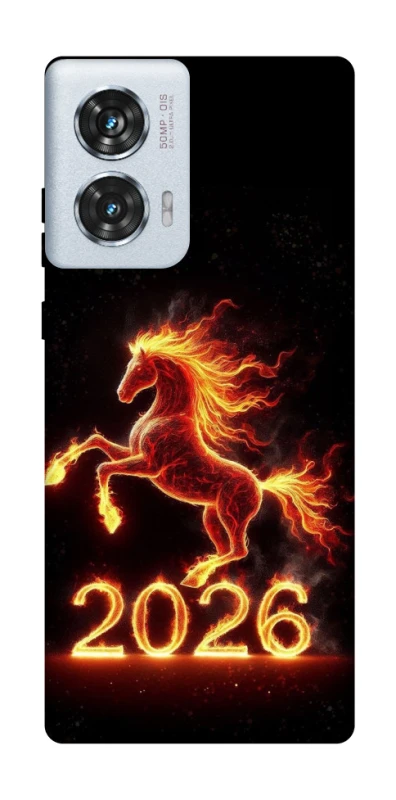 Чохол на Motorola Edge 50 Fusion Red Fire Horse ver.1 фото 1 з 1