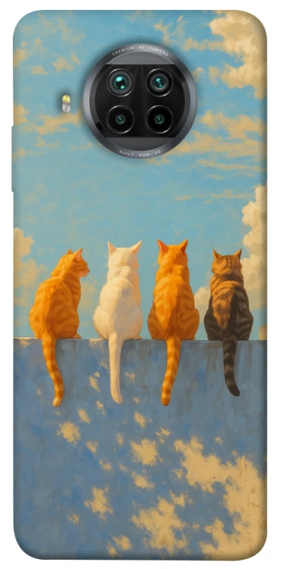 Чохол на Xiaomi Mi 10T Lite / Redmi Note 9 Pro 5G cats on wall фото 1 з 1