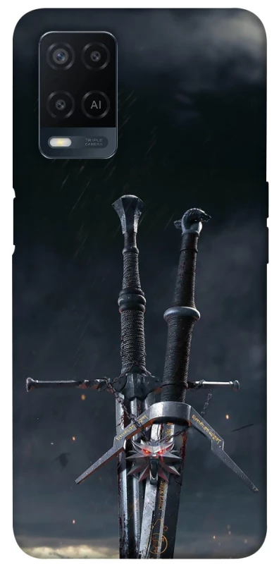 Чохол на Oppo A54 4G Мечі Ведьмака фото 1 з 1