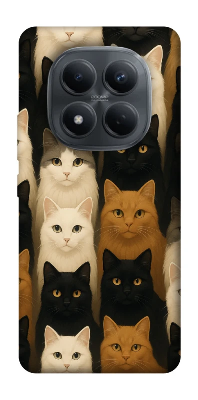 Чохол на Xiaomi Redmi Note 15 Pro 4G Colorful Cat Collage фото 1 з 1