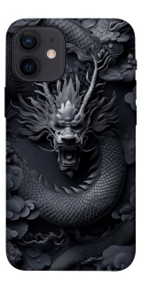 Чехол на Apple iPhone 12 mini (5.4") black dragon фото 1 из 1