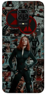 Чохол на Xiaomi Redmi Note 9s / Note 9 Pro / Note 9 Pro Max Black Widow фото 1 з 1