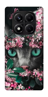 Чохол на Xiaomi Redmi Note 14 Pro 5G Кіт в квітах фото 1 з 1