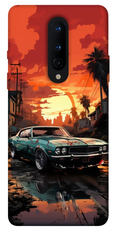 Чехол на OnePlus 8 Car at sunset фото 1 из 1